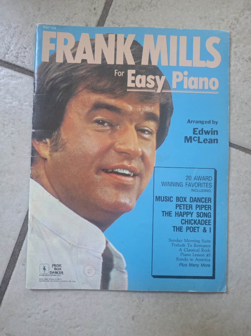 Frank Mills For Easy Piano Music Box Dancer